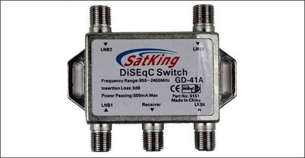 SatKing 4 Way DiSEqC Switch